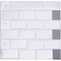 Profesticker Vinilo Azulejo Adhesivo Cenefa Adhesiva 3D Auto-Adhesivo Pegatina Pared Baldosa Revestimiento Border…